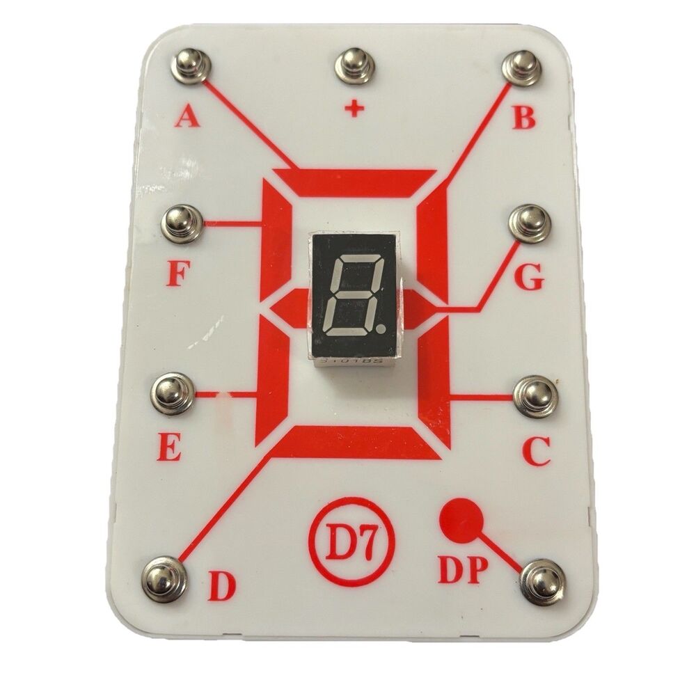 7-Segment LED Display Module D7 Snap Circuits Digital Component Educational Toy